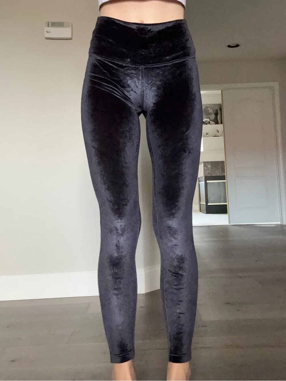 lululemon athletica Kids Velvet High-Waist Leggings - Black